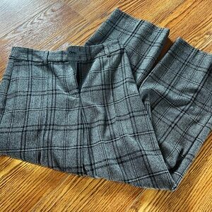 Gray Plaid Trousers